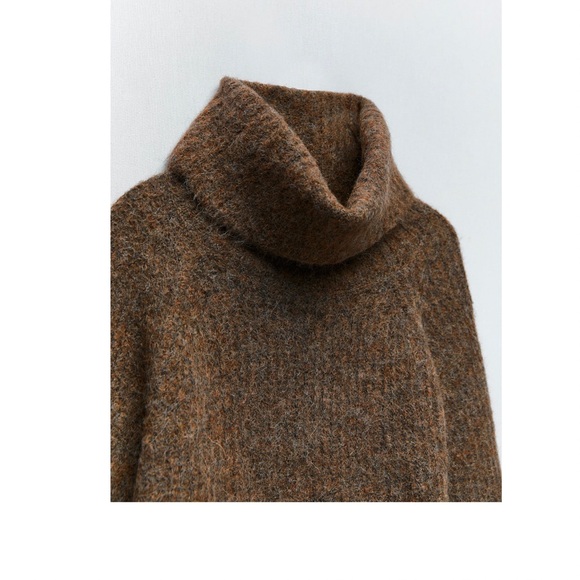 Zara WOOL AND ALPACA BLEND SWEATER - Picture 9 of 12